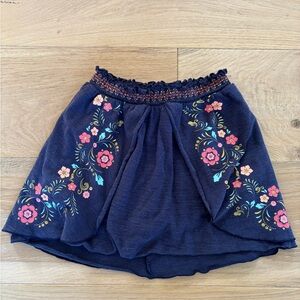 Disney Knit Navy Floral Skort
